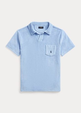 AZURE Erkek Ralph Lauren Özel Slim Fit Havlu Polo Tişörtleri