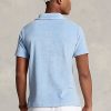 AZURE Erkek Ralph Lauren Özel Slim Fit Havlu Polo Tişörtleri AZURE Erkek Ralph Lauren Özel Slim Fit Havlu Polo Tişörtleri