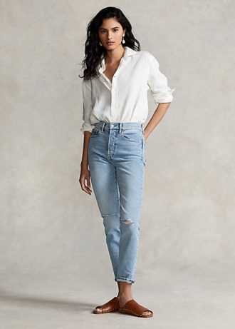 AZURE Kadın Ralph Lauren Callen Yüksek Bel Slim Jean