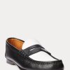 Bej / Beyaz Kadın Ralph Lauren Chalmers Dana Derisi Penny Loafer’lar Bej / Beyaz Kadın Ralph Lauren Chalmers Dana Derisi Penny Loafer’lar