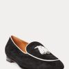 Bej / Beyaz Kadın Ralph Lauren Laurel Püsküllü Keçi Süet Loafer’lar Bej / Beyaz Kadın Ralph Lauren Laurel Püsküllü Keçi Süet Loafer’lar
