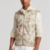 Bej Erkek Ralph Lauren GolfGolf-kamuflaj Su Geçirmez Katlanabilir Yelek Ceketler