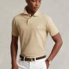 Bej Erkek Ralph Lauren Özel Slim Fit File Polo Tişörtler Bej Erkek Ralph Lauren Özel Slim Fit File Polo Tişörtler