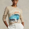 Bej Kadın Ralph Lauren ar-Motif Kaşmir Karışımlı Kazaklar Bej Kadın Ralph Lauren ar-Motif Kaşmir Karışımlı Kazaklar