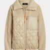 Bej Kadın Ralph Lauren Hibrit Yüksek Tüylü ve Yırtılmaz Panel Ceketler Bej Kadın Ralph Lauren Hibrit Yüksek Tüylü ve Yırtılmaz Panel Ceketler