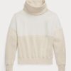 Bej Kadın Ralph Lauren Panelli Huni Yaka Polar Kazak Sweatshirt Bej Kadın Ralph Lauren Panelli Huni Yaka Polar Kazak Sweatshirt