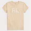 Bej Kadın Ralph Lauren Rl-süet aplikeli Jersey Tişörtleri Bej Kadın Ralph Lauren Rl-süet aplikeli Jersey Tişörtleri