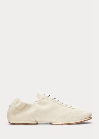 Bej Kadın Ralph Lauren The Suede Pony Ballerina Spor Ayakkabıları