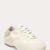 Bej Kadın Ralph Lauren The Suede Pony Ballerina Spor Ayakkabıları
