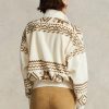 Bej Kadın Ralph Lauren Tonal Fair Isle Motifli Polar Kazak Sweatshirt Bej Kadın Ralph Lauren Tonal Fair Isle Motifli Polar Kazak Sweatshirt