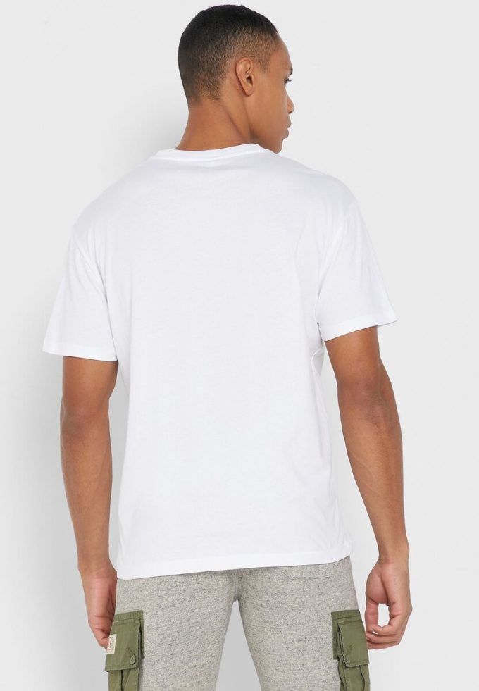 Beyaz Erkek Ralph Lauren Essential Yuvarlak Yaka Tişörtler