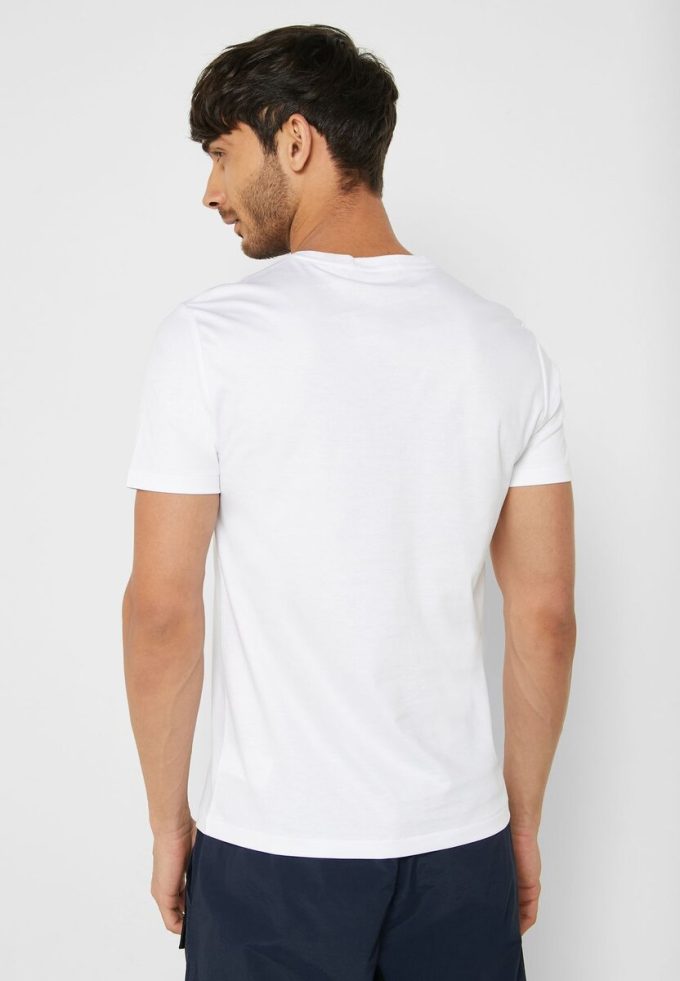 Beyaz Erkek Ralph Lauren Essential Yuvarlak Yaka Tişörtler