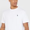 Beyaz Erkek Ralph Lauren Essential Yuvarlak Yaka Tişörtler