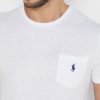 Beyaz Erkek Ralph Lauren Essential Yuvarlak Yaka Tişörtler