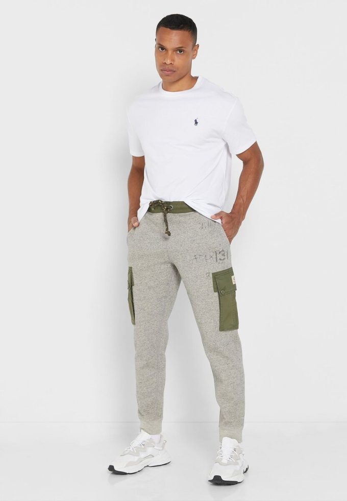 Beyaz Erkek Ralph Lauren Essential Yuvarlak Yaka Tişörtler