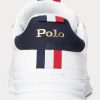 Beyaz Erkek Ralph Lauren Heritage Court II Deri Spor Ayakkabı Beyaz Erkek Ralph Lauren Heritage Court II Deri Spor Ayakkabı