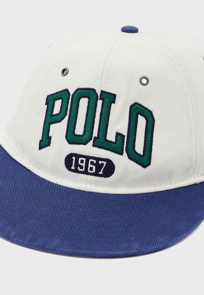 Beyaz Erkek Ralph Lauren Logolu Düz Siperlikli Şapkalar Beyaz Erkek Ralph Lauren Logolu Düz Siperlikli Şapkalar