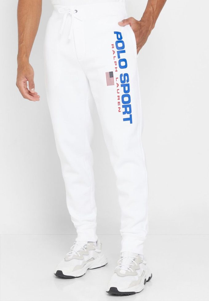 Beyaz Erkek Ralph Lauren Logolu Eşofman Altı Beyaz Erkek Ralph Lauren Logolu Eşofman Altı