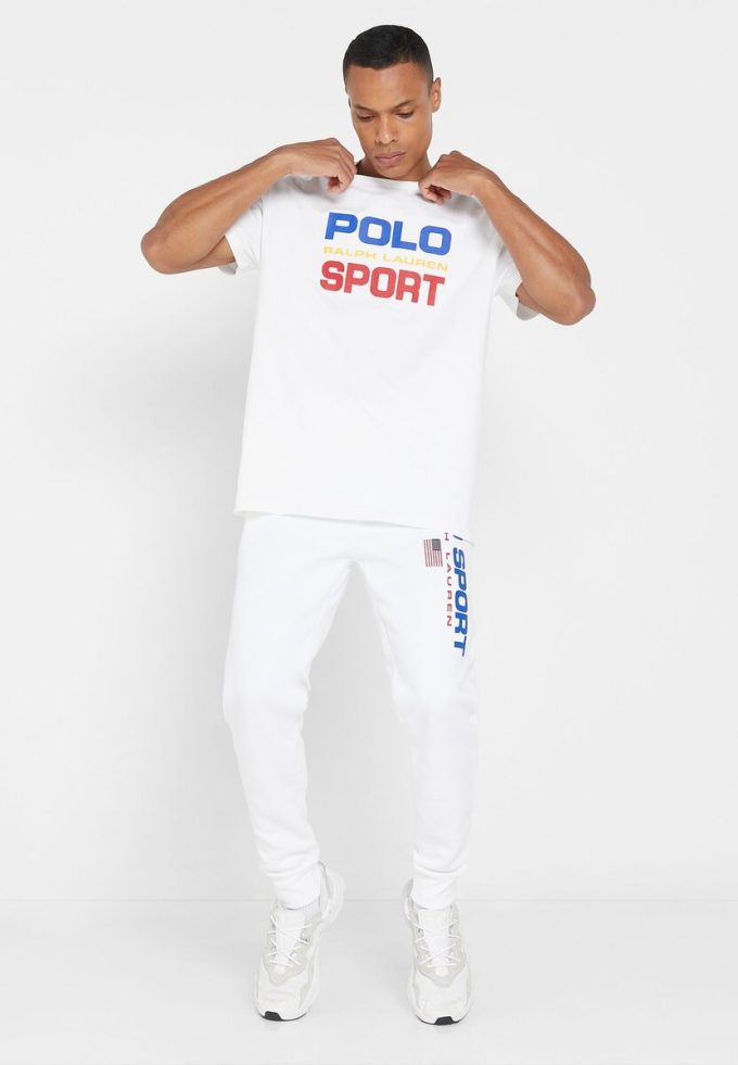 Beyaz Erkek Ralph Lauren Logolu Eşofman Altı Beyaz Erkek Ralph Lauren Logolu Eşofman Altı