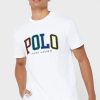 Beyaz Erkek Ralph Lauren Logolu Yuvarlak Yaka Tişörtler Beyaz Erkek Ralph Lauren Logolu Yuvarlak Yaka Tişörtler