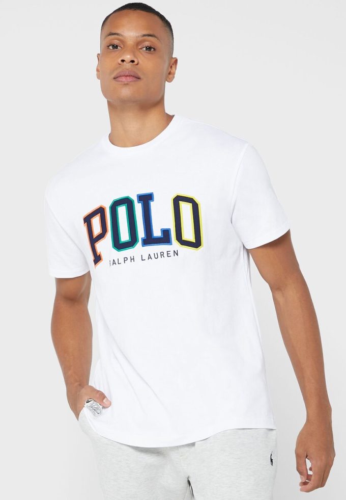 Beyaz Erkek Ralph Lauren Logolu Yuvarlak Yaka Tişörtler Beyaz Erkek Ralph Lauren Logolu Yuvarlak Yaka Tişörtler