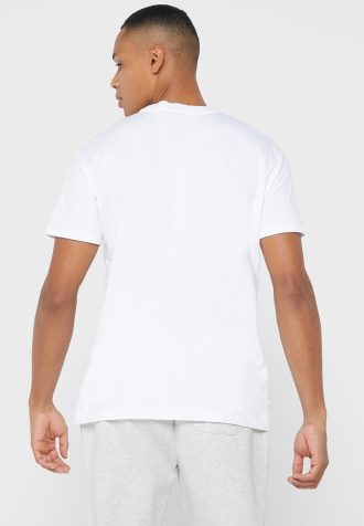 Beyaz Erkek Ralph Lauren Logolu Yuvarlak Yaka Tişörtler