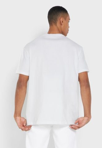 Beyaz Erkek Ralph Lauren Logolu Yuvarlak Yaka Tişörtler