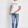 Beyaz Erkek Ralph Lauren Logolu Yuvarlak Yaka Tişörtler Beyaz Erkek Ralph Lauren Logolu Yuvarlak Yaka Tişörtler