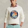 Beyaz Erkek Ralph Lauren Pamuklu-Keten Grafik Kazaklar Beyaz Erkek Ralph Lauren Pamuklu-Keten Grafik Kazaklar