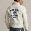 Beyaz Erkek Ralph Lauren Polo Ayı İşlemeli Kamyoncu Ceketleri Beyaz Erkek Ralph Lauren Polo Ayı İşlemeli Kamyoncu Ceketleri