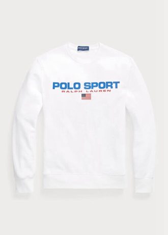 Beyaz Erkek Ralph Lauren Polo Spor Polar Sweatshirt