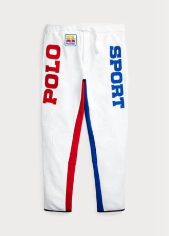 Beyaz Erkek Ralph Lauren Polo Sport Renk Bloklu Polar Pantolon