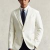 Beyaz Erkek Ralph Lauren Polo Yumuşak Keten Takım Elbise Blazerları Beyaz Erkek Ralph Lauren Polo Yumuşak Keten Takım Elbise Blazerları