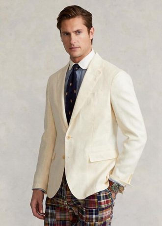 Beyaz Erkek Ralph Lauren Polo Yumuşak Keten Takım Elbise Blazerları Beyaz Erkek Ralph Lauren Polo Yumuşak Keten Takım Elbise Blazerları