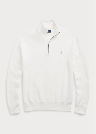 Mavi Erkek Ralph Lauren Örgülü Pamuklu Çeyrek Fermuarlı Kazak Mavi Erkek Ralph Lauren Örgülü Pamuklu Çeyrek Fermuarlı Kazak