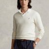Beyaz Erkek Ralph Lauren Slim Fit Dokulu Pamuklu Kazak Beyaz Erkek Ralph Lauren Slim Fit Dokulu Pamuklu Kazak
