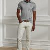 Beyaz Erkek Ralph Lauren Slim Fit Streç Kot Pantolon Beyaz Erkek Ralph Lauren Slim Fit Streç Kot Pantolon