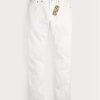 Beyaz Erkek Ralph Lauren Slim Fit Whitestone Kot Pantolon Beyaz Erkek Ralph Lauren Slim Fit Whitestone Kot Pantolon