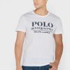 Beyaz Erkek Ralph Lauren Slogan Yuvarlak Yaka Tişörtler Beyaz Erkek Ralph Lauren Slogan Yuvarlak Yaka Tişörtler
