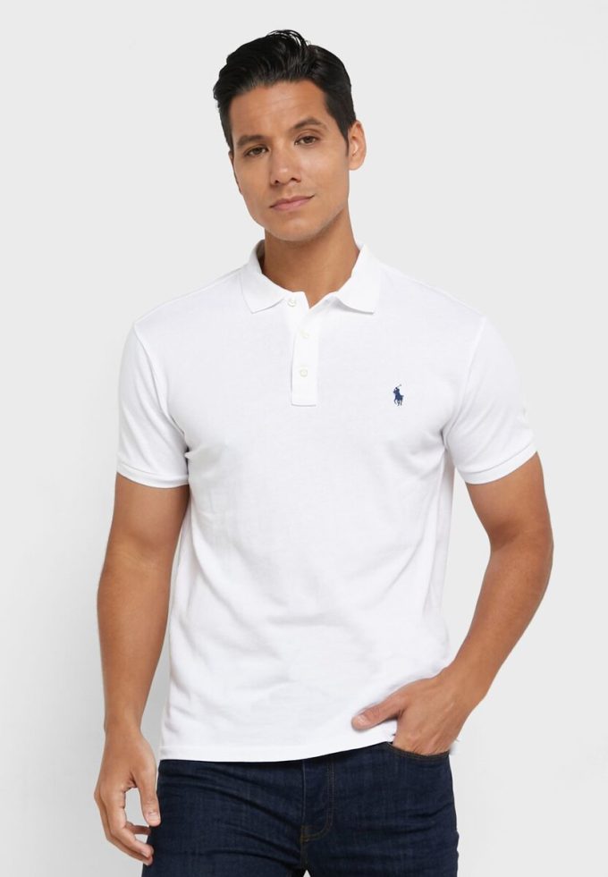 Beyaz Erkek Ralph Lauren Temel Polo Tişörtleri Beyaz Erkek Ralph Lauren Temel Polo Tişörtleri