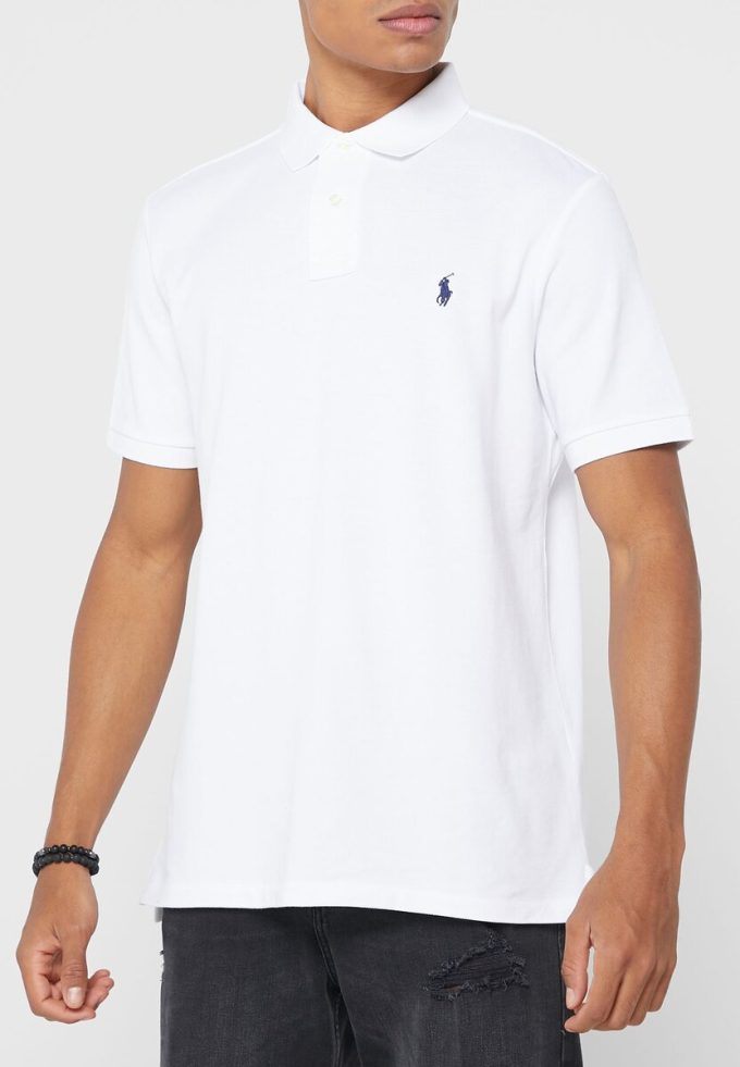 Beyaz Erkek Ralph Lauren Temel Polo Tişörtleri Beyaz Erkek Ralph Lauren Temel Polo Tişörtleri