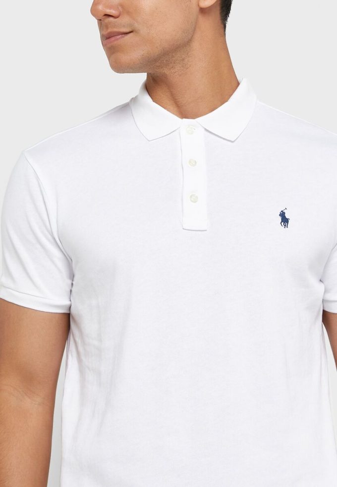 Beyaz Erkek Ralph Lauren Temel Polo Tişörtleri Beyaz Erkek Ralph Lauren Temel Polo Tişörtleri