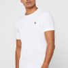 Beyaz Erkek Ralph Lauren Özel Slim Fit Pamuklu Tişörtler Beyaz Erkek Ralph Lauren Özel Slim Fit Pamuklu Tişörtler
