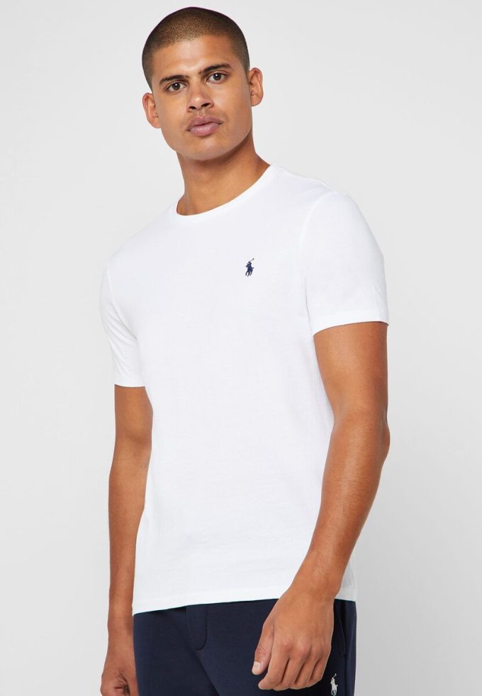 Beyaz Erkek Ralph Lauren Özel Slim Fit Pamuklu Tişörtler Beyaz Erkek Ralph Lauren Özel Slim Fit Pamuklu Tişörtler