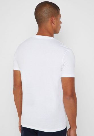 Beyaz Erkek Ralph Lauren Özel Slim Fit Pamuklu Tişörtler