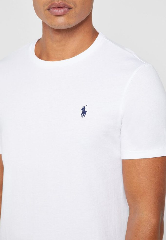 Beyaz Erkek Ralph Lauren Özel Slim Fit Pamuklu Tişörtler Beyaz Erkek Ralph Lauren Özel Slim Fit Pamuklu Tişörtler