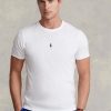 Beyaz Erkek Ralph Lauren Özel Slim Fit Yuvarlak Yaka Tişörtler Beyaz Erkek Ralph Lauren Özel Slim Fit Yuvarlak Yaka Tişörtler