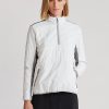 Beyaz / Gri Kadın Ralph Lauren Hibrit Çeyrek Fermuarlı Sweatshirt Beyaz / Gri Kadın Ralph Lauren Hibrit Çeyrek Fermuarlı Sweatshirt