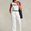 Beyaz Kadın Ralph Lauren Düz Paça Saten Pantolon Beyaz Kadın Ralph Lauren Düz Paça Saten Pantolon