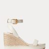 Beyaz Kadın Ralph Lauren Hilarie Deri Espadril Beyaz Kadın Ralph Lauren Hilarie Deri Espadril